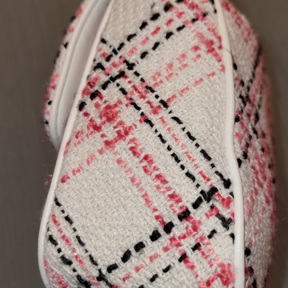 Karl Lagerfeld Plaid Pink and White Shoulder Bag - Picture 6 of 6